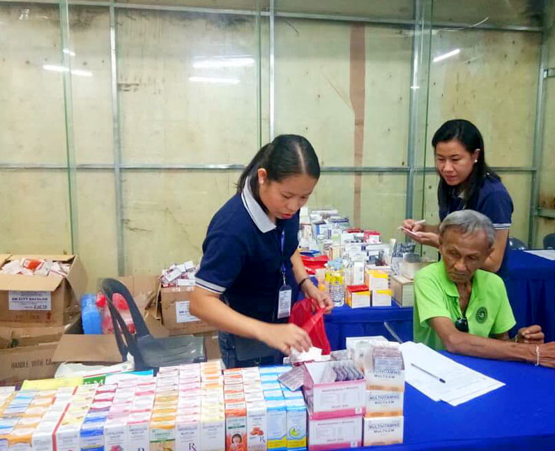 Medicines were given out during SM Foundation Iloilo medical and dental mission